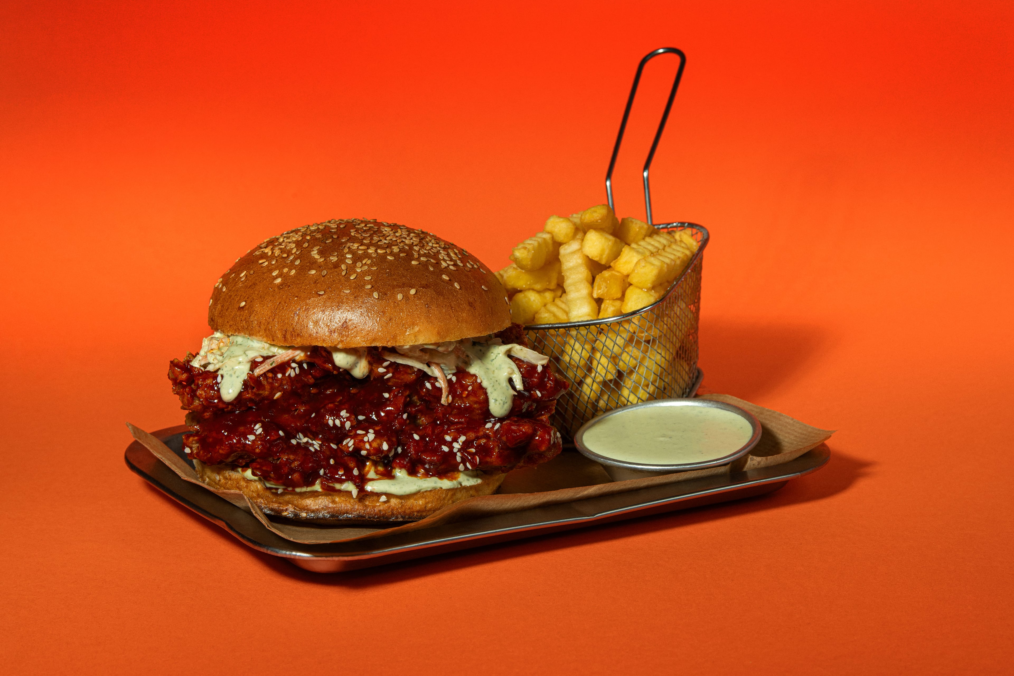 Korean Spicy Burger Combo